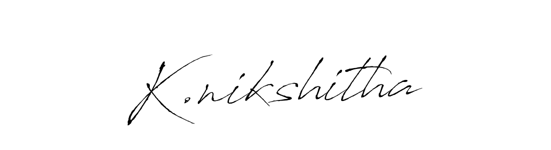 Make a beautiful signature design for name K.nikshitha. Use this online signature maker to create a handwritten signature for free. K.nikshitha signature style 6 images and pictures png