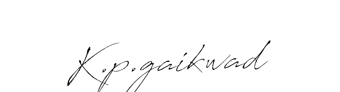 How to make K.p.gaikwad name signature. Use Antro_Vectra style for creating short signs online. This is the latest handwritten sign. K.p.gaikwad signature style 6 images and pictures png