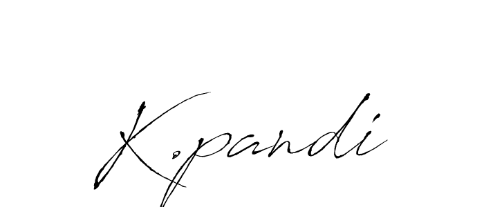 Create a beautiful signature design for name K.pandi. With this signature (Antro_Vectra) fonts, you can make a handwritten signature for free. K.pandi signature style 6 images and pictures png