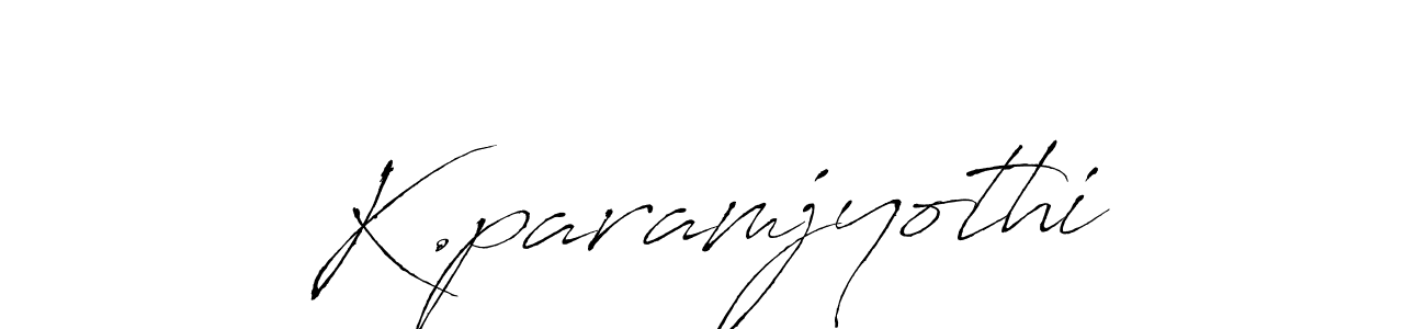 Create a beautiful signature design for name K.paramjyothi. With this signature (Antro_Vectra) fonts, you can make a handwritten signature for free. K.paramjyothi signature style 6 images and pictures png