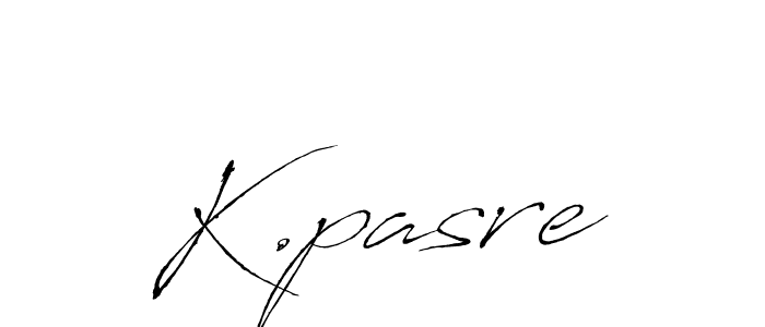 You should practise on your own different ways (Antro_Vectra) to write your name (K.pasre) in signature. don't let someone else do it for you. K.pasre signature style 6 images and pictures png