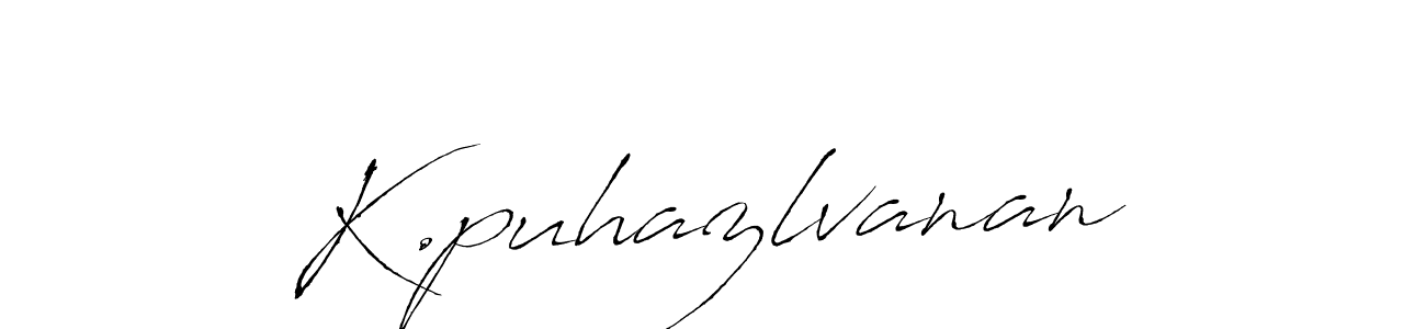 This is the best signature style for the K.puhazlvanan name. Also you like these signature font (Antro_Vectra). Mix name signature. K.puhazlvanan signature style 6 images and pictures png