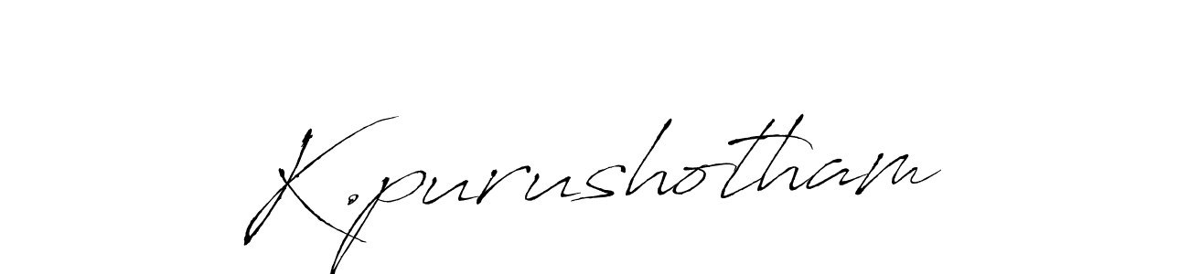 How to make K.purushotham signature? Antro_Vectra is a professional autograph style. Create handwritten signature for K.purushotham name. K.purushotham signature style 6 images and pictures png