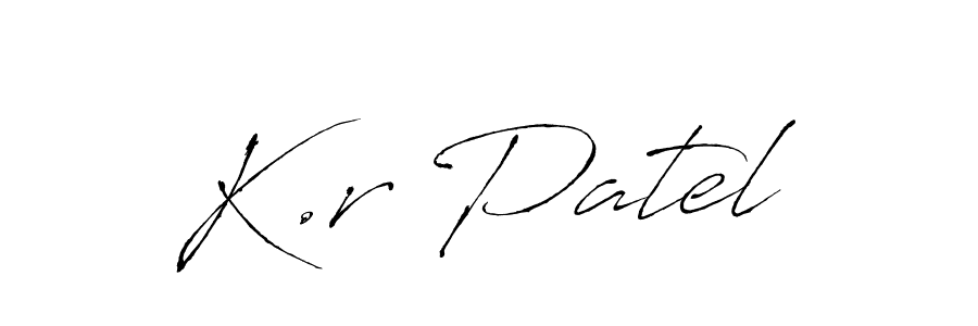 You can use this online signature creator to create a handwritten signature for the name K.r Patel. This is the best online autograph maker. K.r Patel signature style 6 images and pictures png