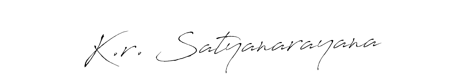 You should practise on your own different ways (Antro_Vectra) to write your name (K.r. Satyanarayana) in signature. don't let someone else do it for you. K.r. Satyanarayana signature style 6 images and pictures png