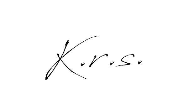 Similarly Antro_Vectra is the best handwritten signature design. Signature creator online .You can use it as an online autograph creator for name K.r.s.. K.r.s. signature style 6 images and pictures png