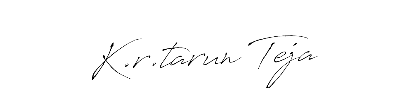 Also You can easily find your signature by using the search form. We will create K.r.tarun Teja name handwritten signature images for you free of cost using Antro_Vectra sign style. K.r.tarun Teja signature style 6 images and pictures png