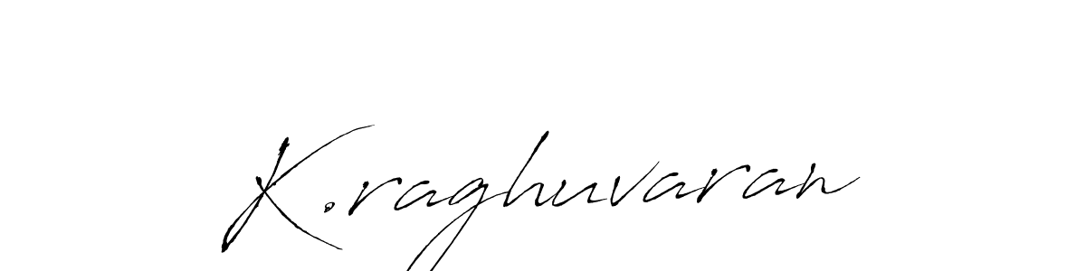 The best way (Antro_Vectra) to make a short signature is to pick only two or three words in your name. The name K.raghuvaran include a total of six letters. For converting this name. K.raghuvaran signature style 6 images and pictures png