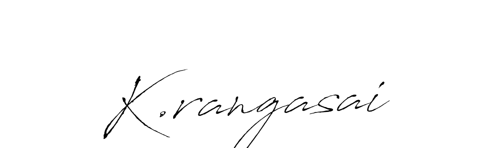 Use a signature maker to create a handwritten signature online. With this signature software, you can design (Antro_Vectra) your own signature for name K.rangasai. K.rangasai signature style 6 images and pictures png