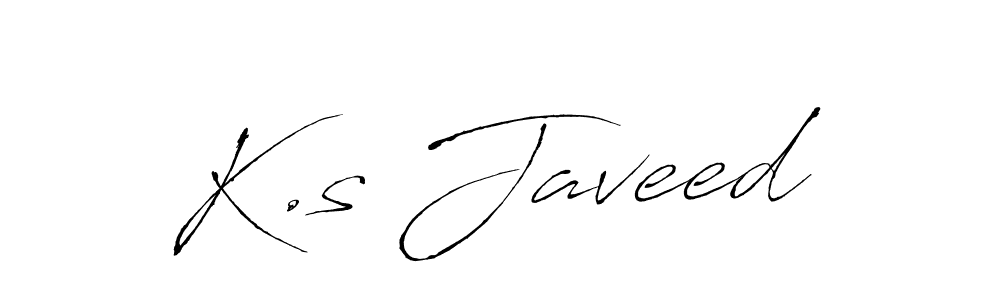 Also we have K.s Javeed name is the best signature style. Create professional handwritten signature collection using Antro_Vectra autograph style. K.s Javeed signature style 6 images and pictures png