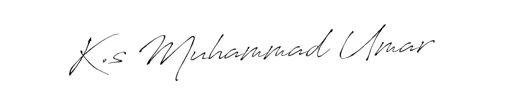 K.s Muhammad Umar stylish signature style. Best Handwritten Sign (Antro_Vectra) for my name. Handwritten Signature Collection Ideas for my name K.s Muhammad Umar. K.s Muhammad Umar signature style 6 images and pictures png