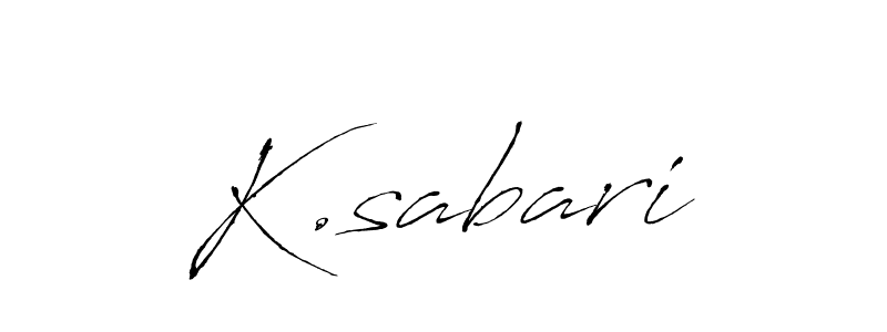 Make a beautiful signature design for name K.sabari. With this signature (Antro_Vectra) style, you can create a handwritten signature for free. K.sabari signature style 6 images and pictures png