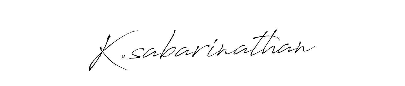 Design your own signature with our free online signature maker. With this signature software, you can create a handwritten (Antro_Vectra) signature for name K.sabarinathan. K.sabarinathan signature style 6 images and pictures png