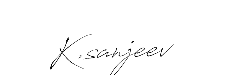 Create a beautiful signature design for name K.sanjeev. With this signature (Antro_Vectra) fonts, you can make a handwritten signature for free. K.sanjeev signature style 6 images and pictures png