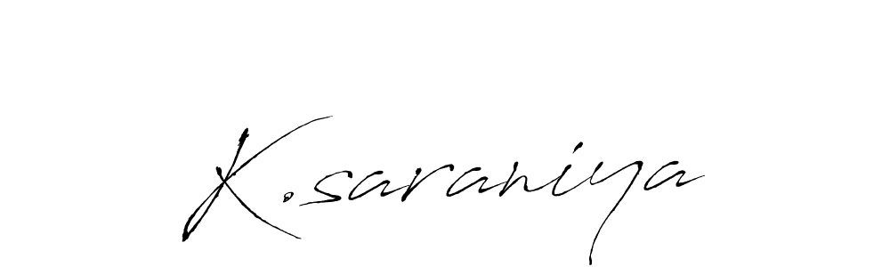 How to Draw K.saraniya signature style? Antro_Vectra is a latest design signature styles for name K.saraniya. K.saraniya signature style 6 images and pictures png