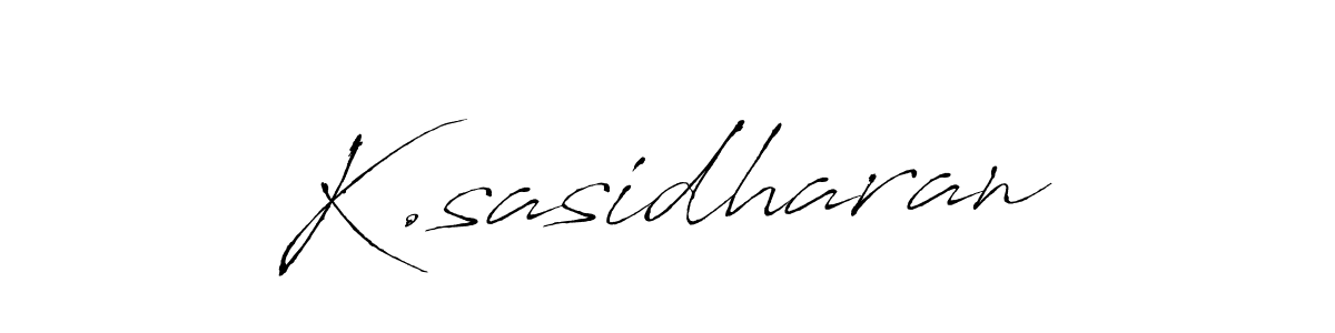 The best way (Antro_Vectra) to make a short signature is to pick only two or three words in your name. The name K.sasidharan include a total of six letters. For converting this name. K.sasidharan signature style 6 images and pictures png