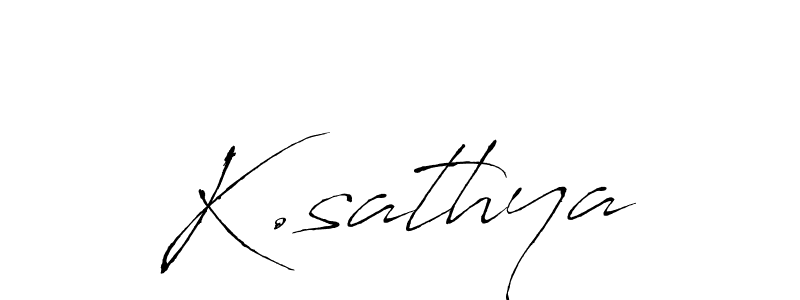 Use a signature maker to create a handwritten signature online. With this signature software, you can design (Antro_Vectra) your own signature for name K.sathya. K.sathya signature style 6 images and pictures png