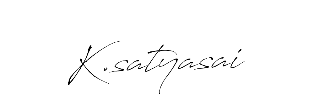 How to Draw K.satyasai signature style? Antro_Vectra is a latest design signature styles for name K.satyasai. K.satyasai signature style 6 images and pictures png