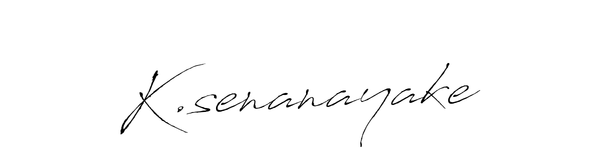 Design your own signature with our free online signature maker. With this signature software, you can create a handwritten (Antro_Vectra) signature for name K.senanayake. K.senanayake signature style 6 images and pictures png