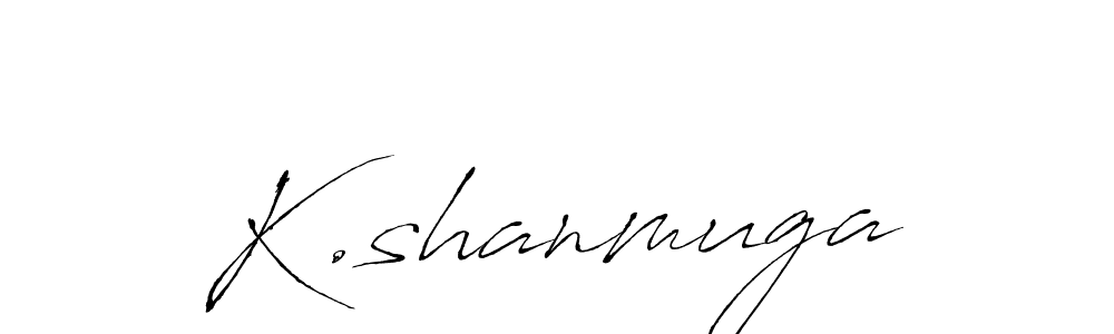 Make a beautiful signature design for name K.shanmuga. With this signature (Antro_Vectra) style, you can create a handwritten signature for free. K.shanmuga signature style 6 images and pictures png