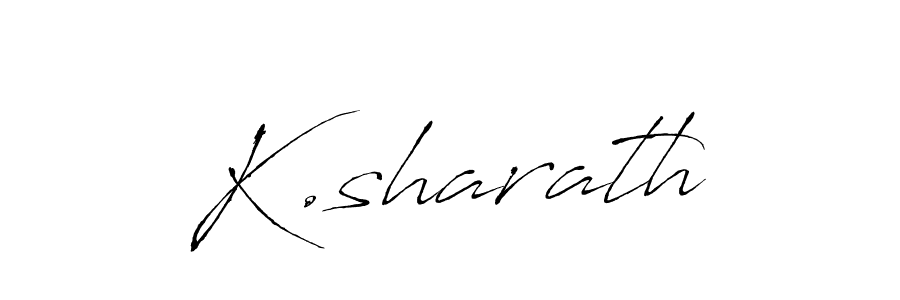 Create a beautiful signature design for name K.sharath. With this signature (Antro_Vectra) fonts, you can make a handwritten signature for free. K.sharath signature style 6 images and pictures png