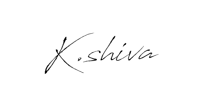 Create a beautiful signature design for name K.shiva. With this signature (Antro_Vectra) fonts, you can make a handwritten signature for free. K.shiva signature style 6 images and pictures png