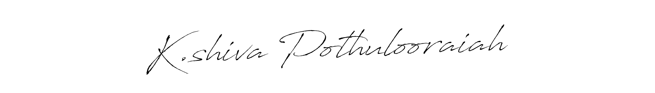 Also we have K.shiva Pothulooraiah name is the best signature style. Create professional handwritten signature collection using Antro_Vectra autograph style. K.shiva Pothulooraiah signature style 6 images and pictures png