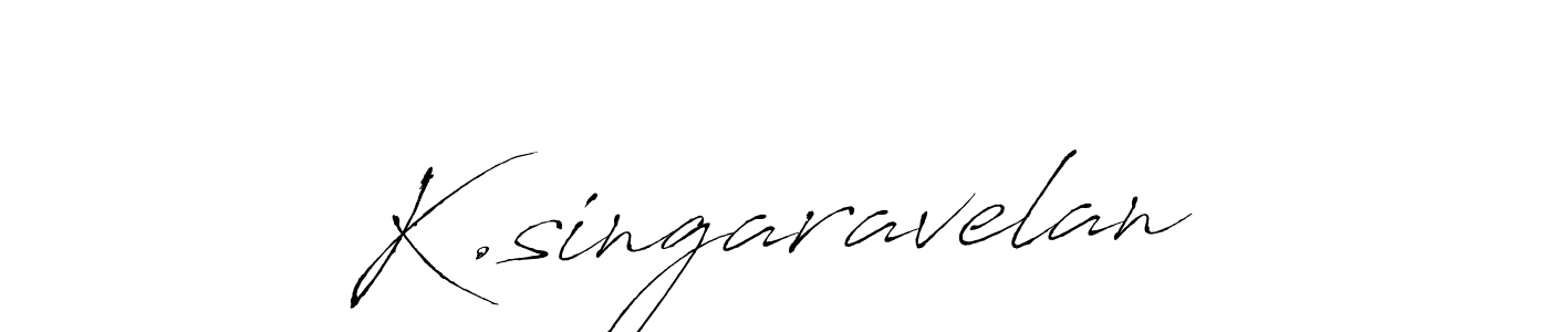 How to make K.singaravelan signature? Antro_Vectra is a professional autograph style. Create handwritten signature for K.singaravelan name. K.singaravelan signature style 6 images and pictures png