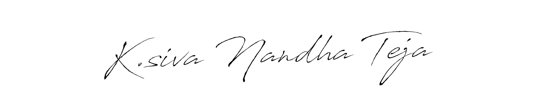 Similarly Antro_Vectra is the best handwritten signature design. Signature creator online .You can use it as an online autograph creator for name K.siva Nandha Teja. K.siva Nandha Teja signature style 6 images and pictures png