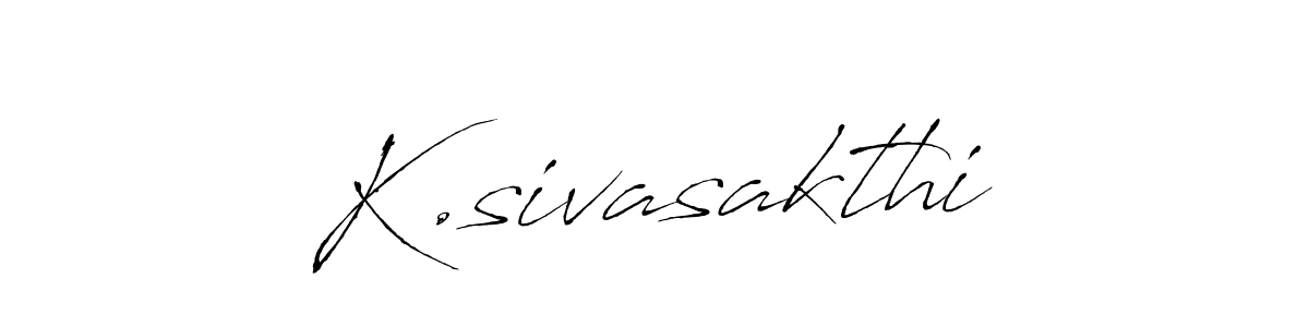 This is the best signature style for the K.sivasakthi name. Also you like these signature font (Antro_Vectra). Mix name signature. K.sivasakthi signature style 6 images and pictures png