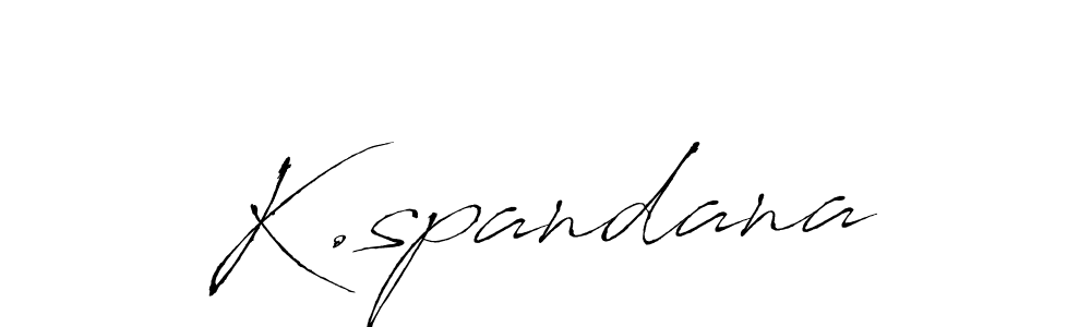 Create a beautiful signature design for name K.spandana. With this signature (Antro_Vectra) fonts, you can make a handwritten signature for free. K.spandana signature style 6 images and pictures png