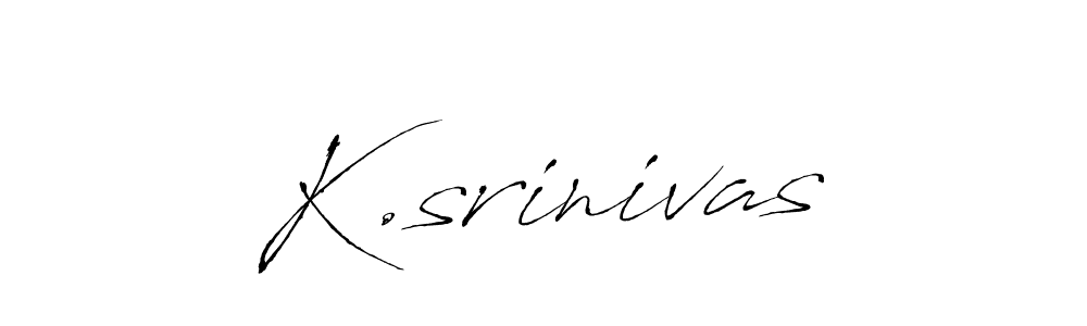 Design your own signature with our free online signature maker. With this signature software, you can create a handwritten (Antro_Vectra) signature for name K.srinivas. K.srinivas signature style 6 images and pictures png