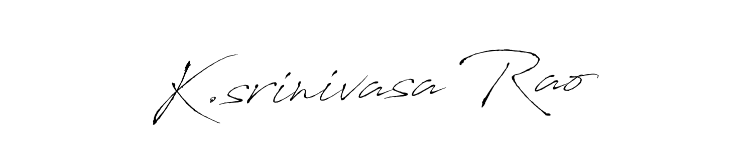 Make a beautiful signature design for name K.srinivasa Rao. With this signature (Antro_Vectra) style, you can create a handwritten signature for free. K.srinivasa Rao signature style 6 images and pictures png