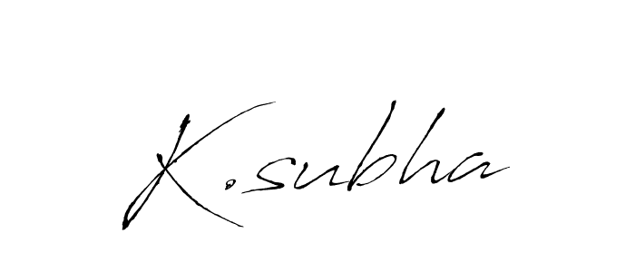 Also You can easily find your signature by using the search form. We will create K.subha name handwritten signature images for you free of cost using Antro_Vectra sign style. K.subha signature style 6 images and pictures png