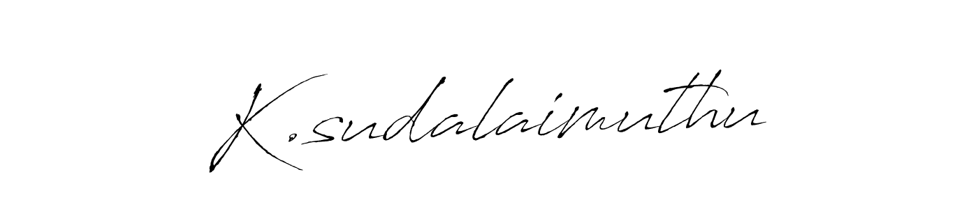 You should practise on your own different ways (Antro_Vectra) to write your name (K.sudalaimuthu) in signature. don't let someone else do it for you. K.sudalaimuthu signature style 6 images and pictures png