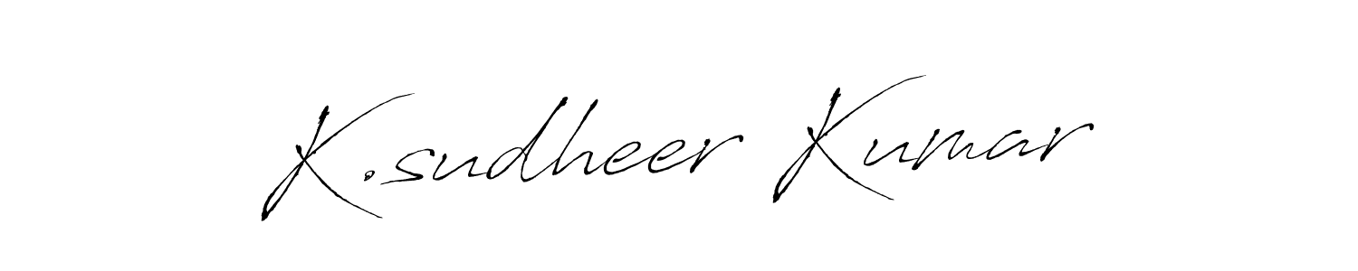 Use a signature maker to create a handwritten signature online. With this signature software, you can design (Antro_Vectra) your own signature for name K.sudheer Kumar. K.sudheer Kumar signature style 6 images and pictures png