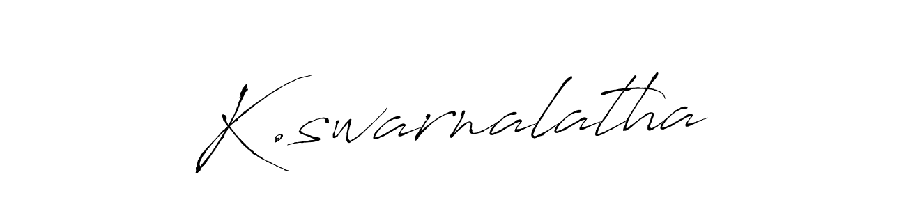 This is the best signature style for the K.swarnalatha name. Also you like these signature font (Antro_Vectra). Mix name signature. K.swarnalatha signature style 6 images and pictures png