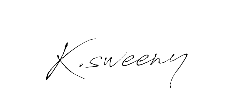 Make a beautiful signature design for name K.sweeny. With this signature (Antro_Vectra) style, you can create a handwritten signature for free. K.sweeny signature style 6 images and pictures png