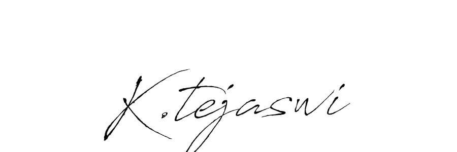 How to make K.tejaswi name signature. Use Antro_Vectra style for creating short signs online. This is the latest handwritten sign. K.tejaswi signature style 6 images and pictures png