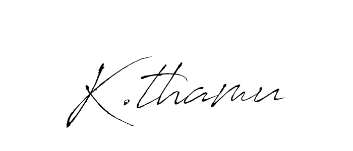 Antro_Vectra is a professional signature style that is perfect for those who want to add a touch of class to their signature. It is also a great choice for those who want to make their signature more unique. Get K.thamu name to fancy signature for free. K.thamu signature style 6 images and pictures png