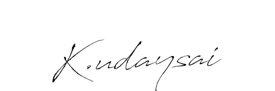 K.udaysai stylish signature style. Best Handwritten Sign (Antro_Vectra) for my name. Handwritten Signature Collection Ideas for my name K.udaysai. K.udaysai signature style 6 images and pictures png