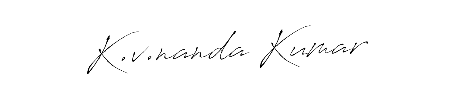 Similarly Antro_Vectra is the best handwritten signature design. Signature creator online .You can use it as an online autograph creator for name K.v.nanda Kumar. K.v.nanda Kumar signature style 6 images and pictures png