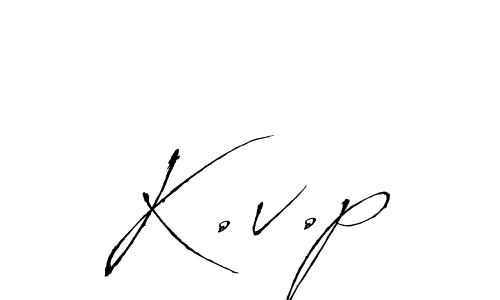 Best and Professional Signature Style for K.v.p. Antro_Vectra Best Signature Style Collection. K.v.p signature style 6 images and pictures png