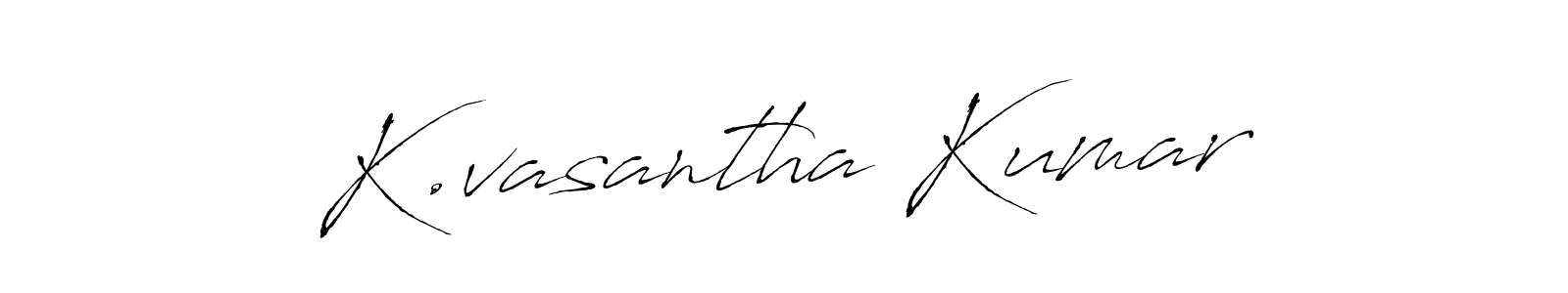 It looks lik you need a new signature style for name K.vasantha Kumar. Design unique handwritten (Antro_Vectra) signature with our free signature maker in just a few clicks. K.vasantha Kumar signature style 6 images and pictures png