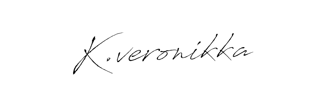 How to make K.veronikka name signature. Use Antro_Vectra style for creating short signs online. This is the latest handwritten sign. K.veronikka signature style 6 images and pictures png