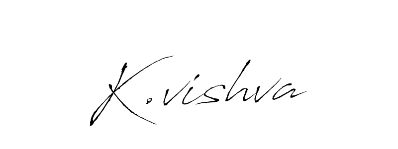 Make a beautiful signature design for name K.vishva. With this signature (Antro_Vectra) style, you can create a handwritten signature for free. K.vishva signature style 6 images and pictures png