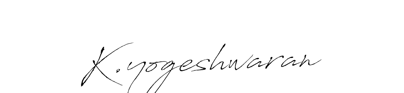 Use a signature maker to create a handwritten signature online. With this signature software, you can design (Antro_Vectra) your own signature for name K.yogeshwaran. K.yogeshwaran signature style 6 images and pictures png