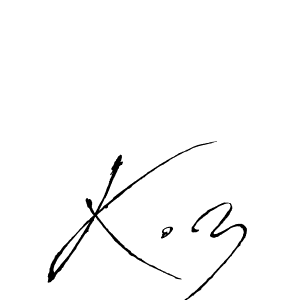 You should practise on your own different ways (Antro_Vectra) to write your name (K.z) in signature. don't let someone else do it for you. K.z signature style 6 images and pictures png
