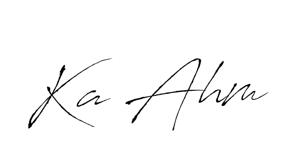 How to make Ka Ahm name signature. Use Antro_Vectra style for creating short signs online. This is the latest handwritten sign. Ka Ahm signature style 6 images and pictures png