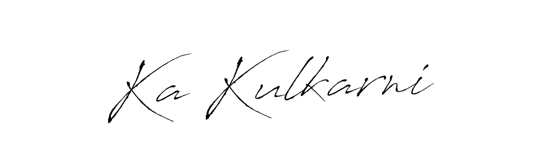 Ka Kulkarni stylish signature style. Best Handwritten Sign (Antro_Vectra) for my name. Handwritten Signature Collection Ideas for my name Ka Kulkarni. Ka Kulkarni signature style 6 images and pictures png